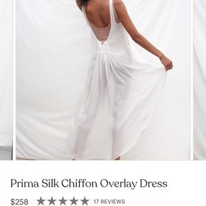 NWOT Prima Silk Chiffon Overlay Dress